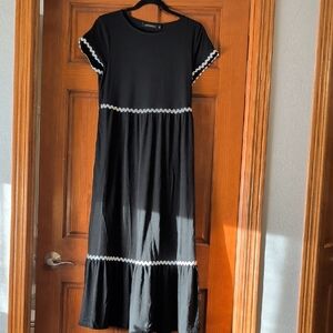 Black and White Maxi Dress